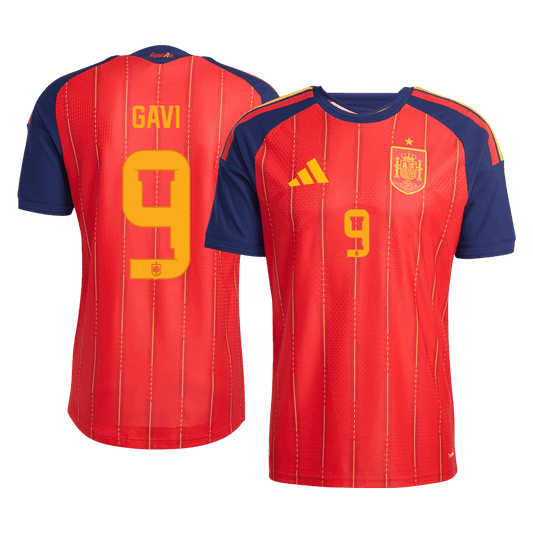 GAVI #9 Spanje Spelersversie thuisshirt WK Voetbal 2026 - slim fit