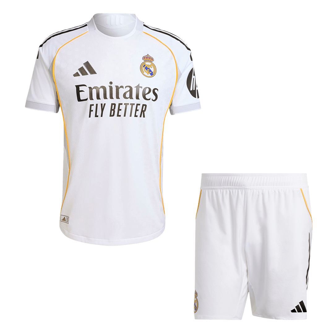 Real Madrid Thuis Spelersversie Set 2025/26 - Slim Fit football shirt