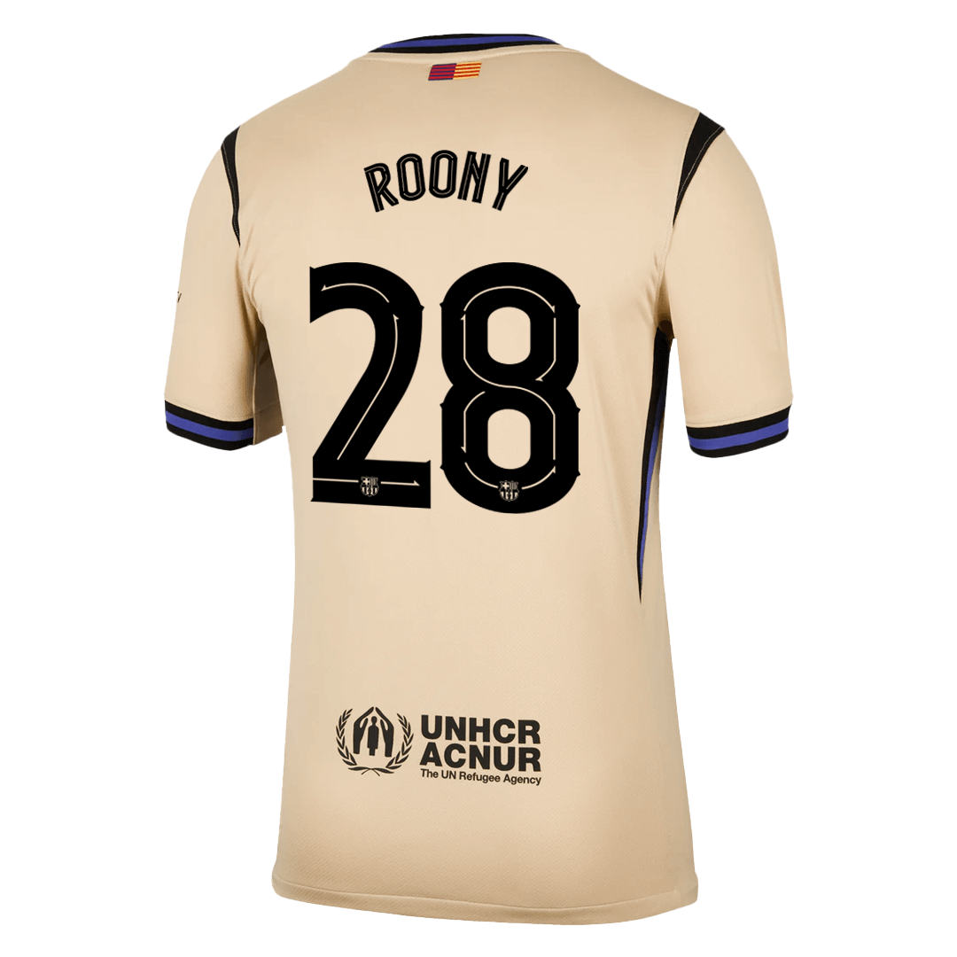 ROONY #28 Heren Barcelona Uit Voetbalshirt 2025/26 - UCL - detail