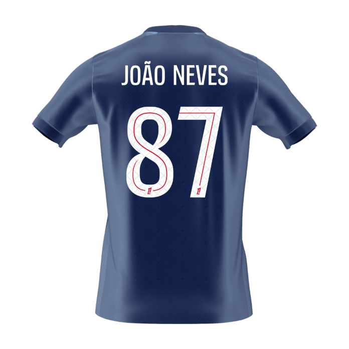 JOÃO NEVES #87 Heren PSG Thuis Voetbalshirt 2025/26 [PREMIUM] - extra
