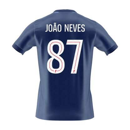 JOÃO NEVES #87 Heren PSG Thuis Voetbalshirt 2025/26 [PREMIUM] - extra