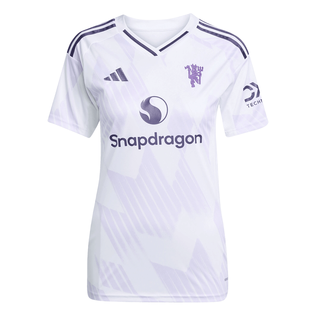 Dames Manchester United Uit Voetbalshirt 2025/26 - achterkant