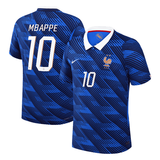 MBAPPE #10 Frankrijk Thuis Spelersversie Voetbalshirt WK Voetbal 2026 - Slim Fit - voorkant