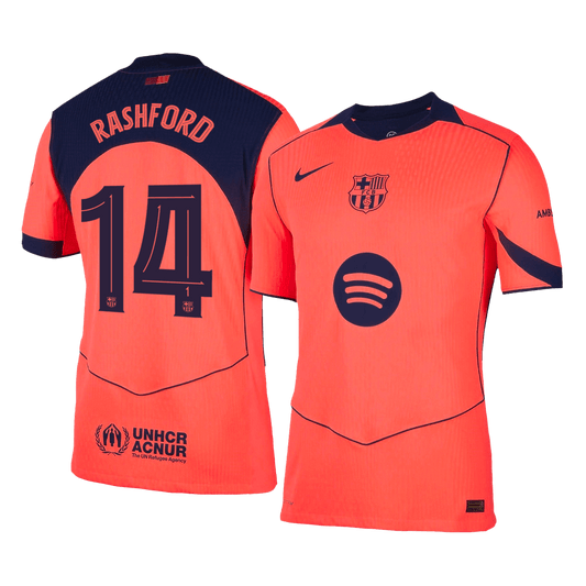RASHFORD #14 Barcelona Derde Spelersversie Voetbalshirt 2025/26 - UCL - Slim Fit