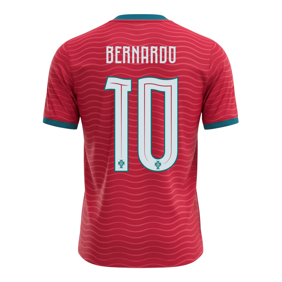 BERNARDO #10 Heren Portugal Thuis Voetbalshirt WK Voetbal 2026 - extra