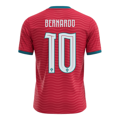 BERNARDO #10 Heren Portugal Thuis Voetbalshirt WK Voetbal 2026 - extra