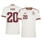 PEDRI #20 Heren Spanje uitshirt WK Voetbal 2026