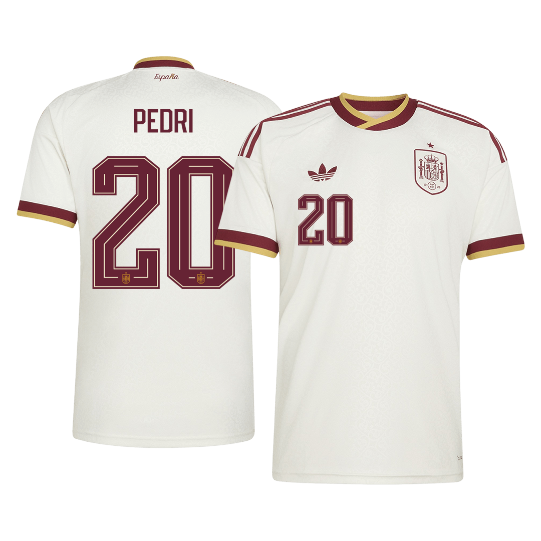 PEDRI #20 Heren Spanje uitshirt WK Voetbal 2026