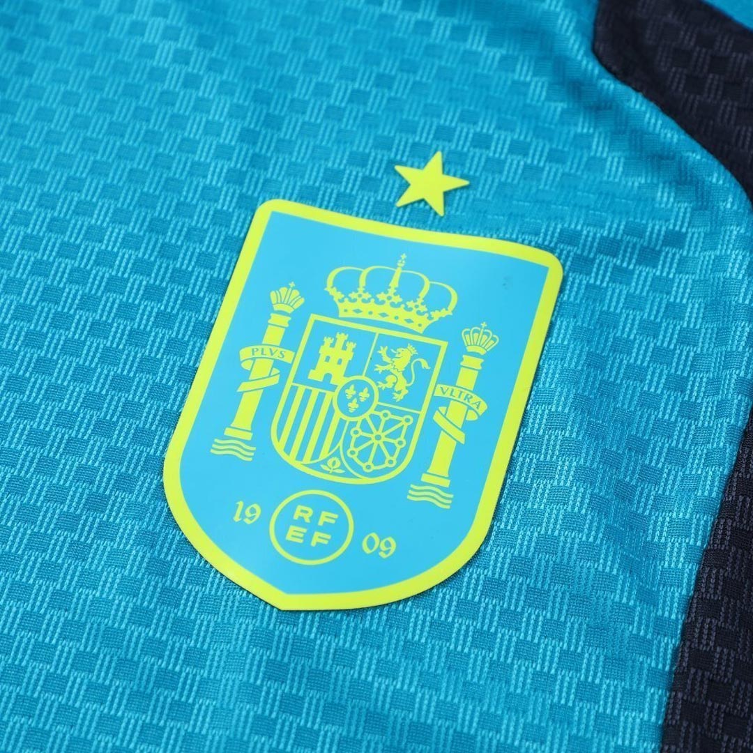 Spanje Pre-Match Spelersversie Set WK Voetbal 2026 - Slim Fit - zijkant