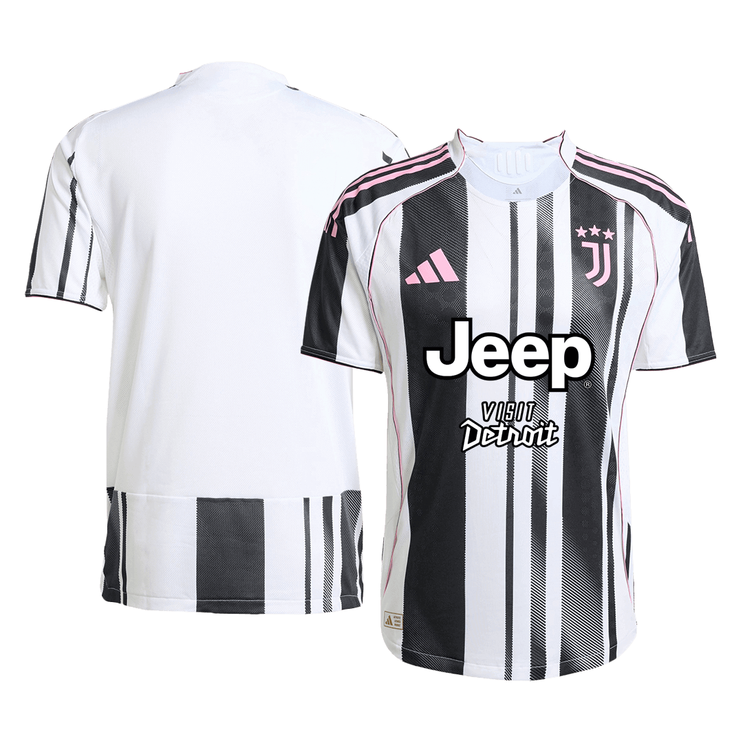 Juventus Thuis Spelersversie Voetbalshirt 2025/26 - Slim Fit - detail