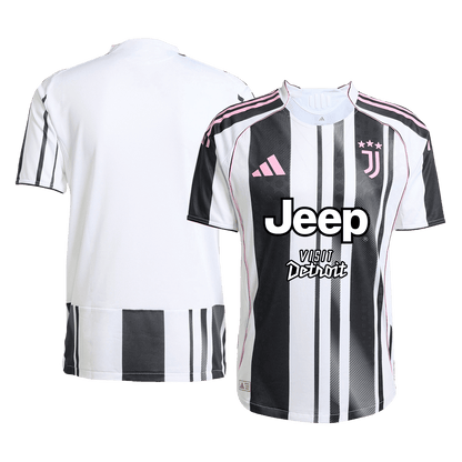 Juventus Thuis Spelersversie Voetbalshirt 2025/26 - Slim Fit - detail