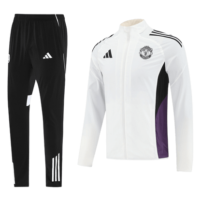 Manchester United Trainingsjack Set(top+broek) 2025/26 White - detail