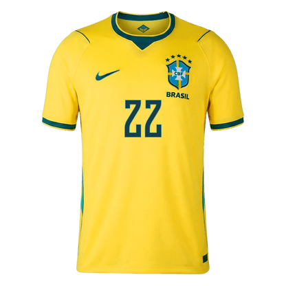 JOÃO PEDRO #22 Maillot de football domicile Brésil Hommes Coupe du Monde 2026