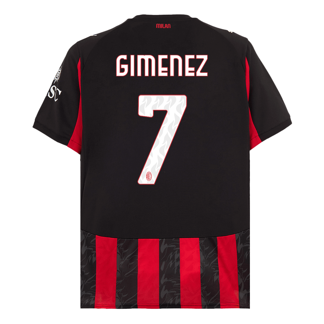 GIMENEZ #7 Heren AC Milan Thuis Voetbalshirt 2025/26 [PREMIUM] - close-up