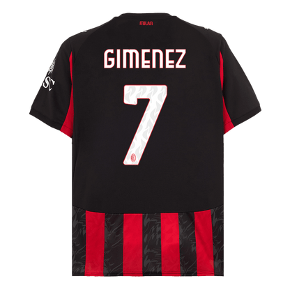 GIMENEZ #7 Heren AC Milan Thuis Voetbalshirt 2025/26 [PREMIUM] - close-up