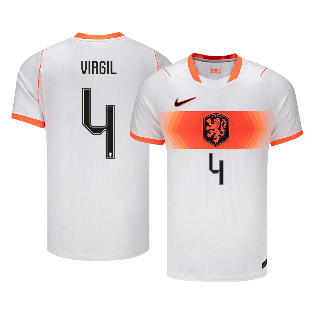 VIRGIL #4 Heren Nederland uitshirt WK Voetbal 2026
