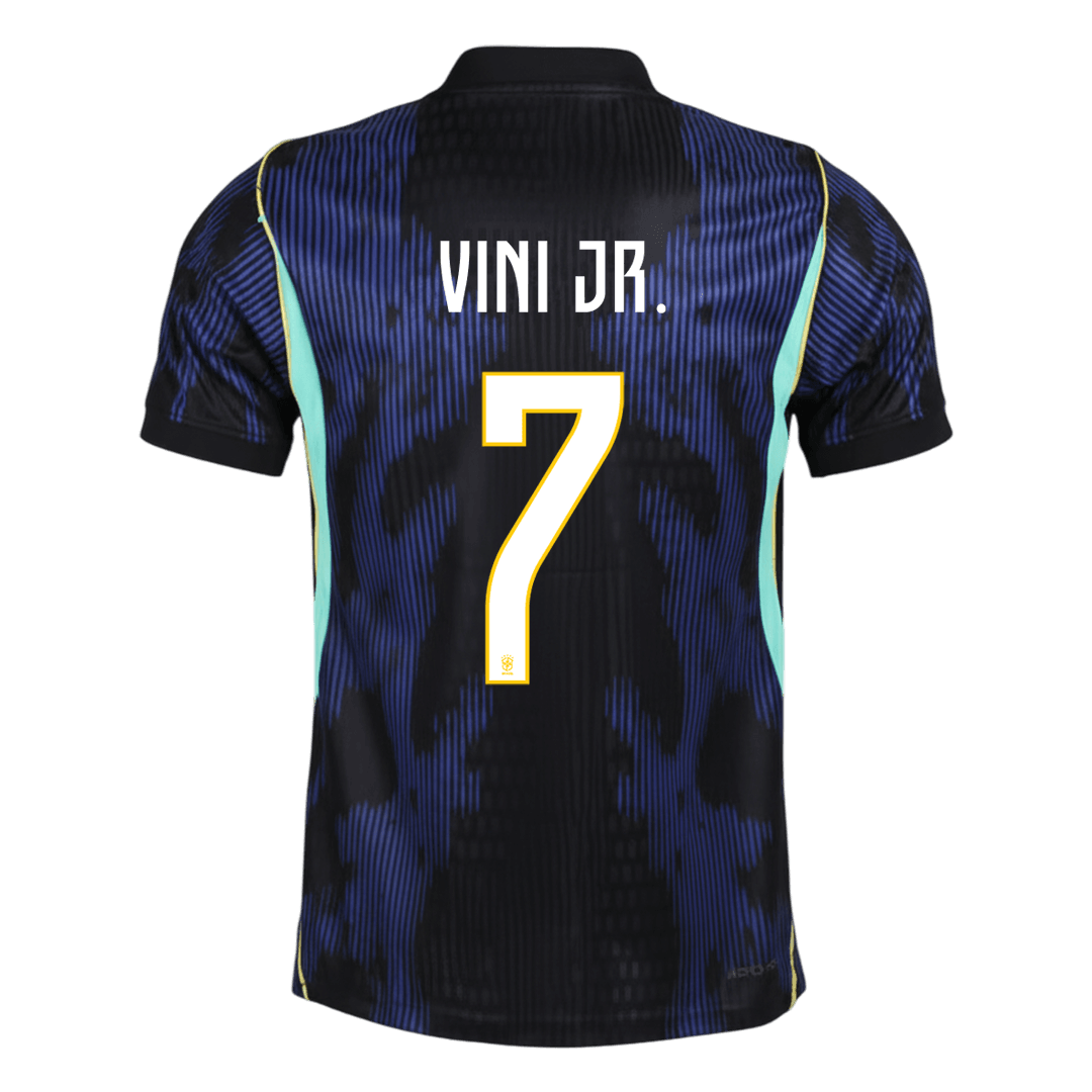 VINI JR. #7 Brazilië Uit Spelersversie Voetbalshirt 2026 - Slim Fit - achterkant