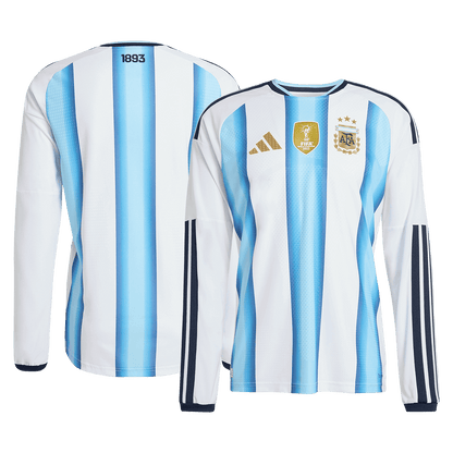 Argentinië Thuis Spelersversie Lange Mouwen Voetbalshirt 2026 - Slim Fit - detail
