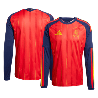 Heren Spanje Thuis Lange Mouwen Voetbalshirt 2026 - detail