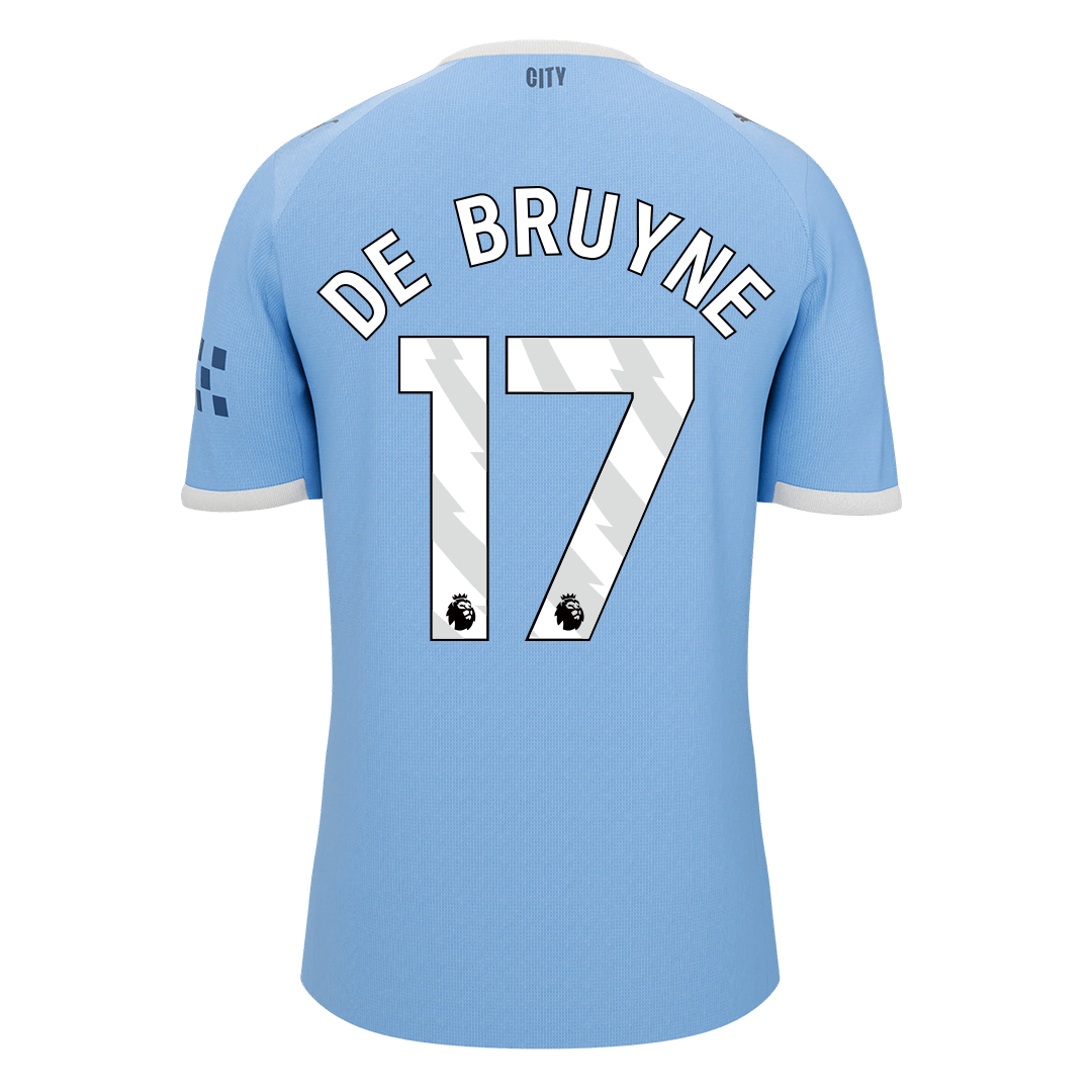 DE BRUYNE #17 Heren Manchester City Thuis Voetbalshirt 2025/26 [PREMIUM] - detail