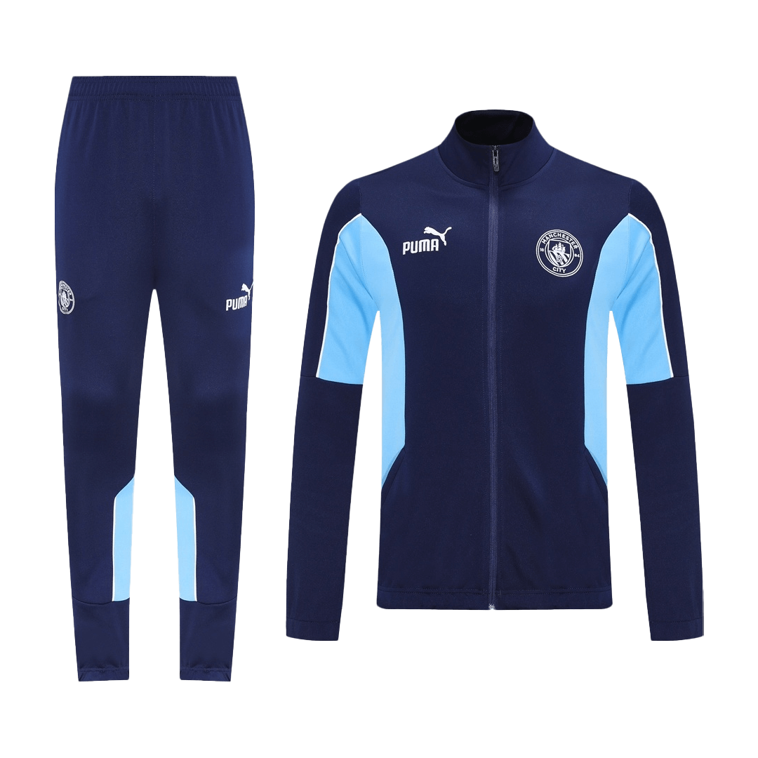 Manchester City Trainingsjack Set(Jas+Broek) 2025/26 Navy football shirt