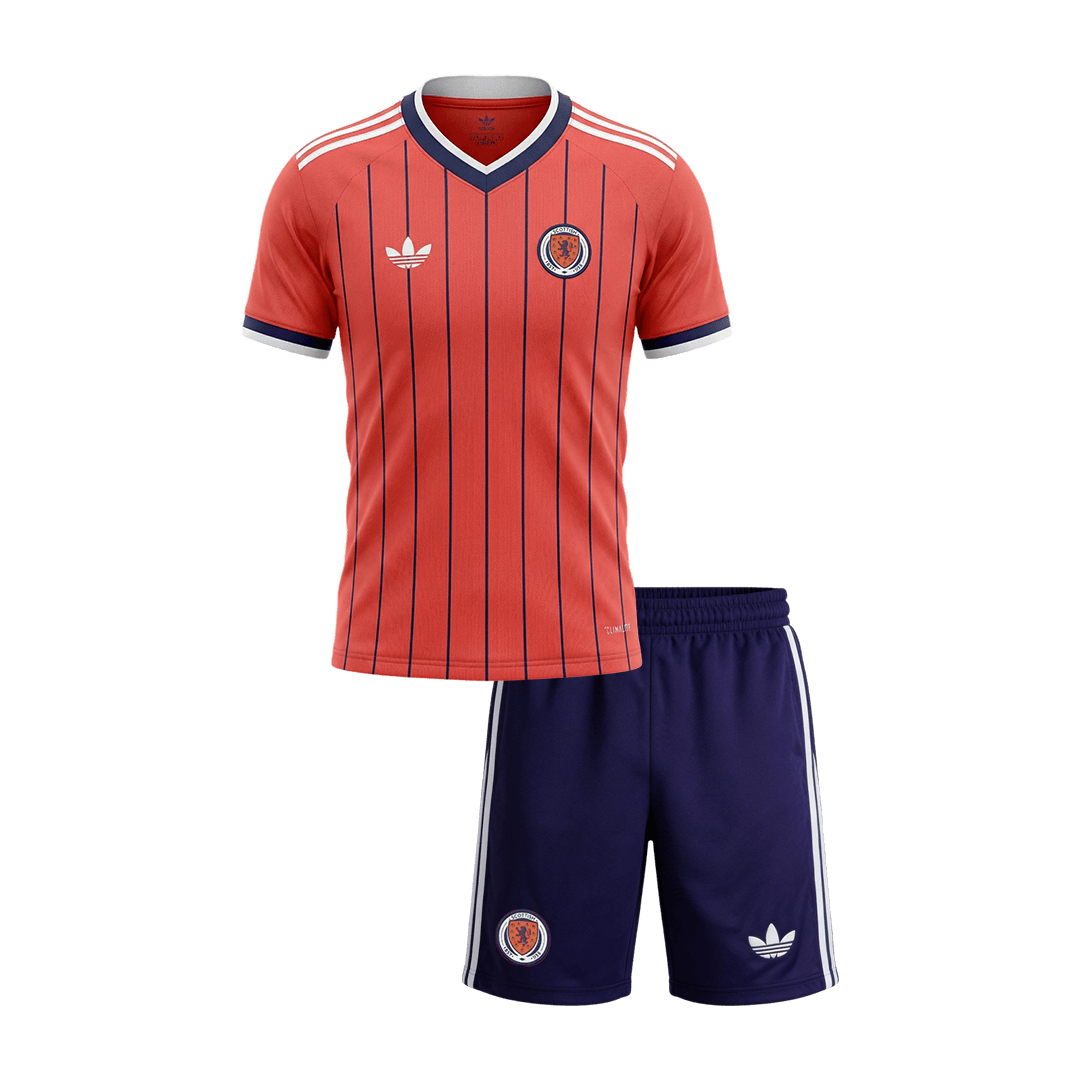Kinder Schotland Uit Tenue WK Voetbal 2026 - voorkant