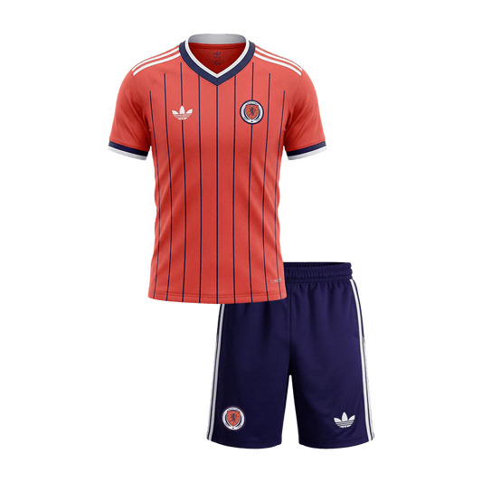 Kinder Schotland Uit Tenue WK Voetbal 2026 - voorkant