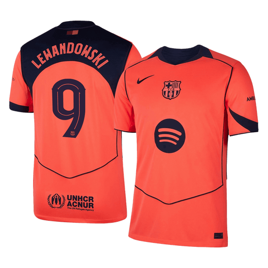 LEWANDOWSKI #9 Heren Barcelona Derde Voetbalshirt 2025/26 - UCL
