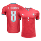 B.FERNANDES #8 Portugal Spelersversie thuisshirt 2026 - slim fit