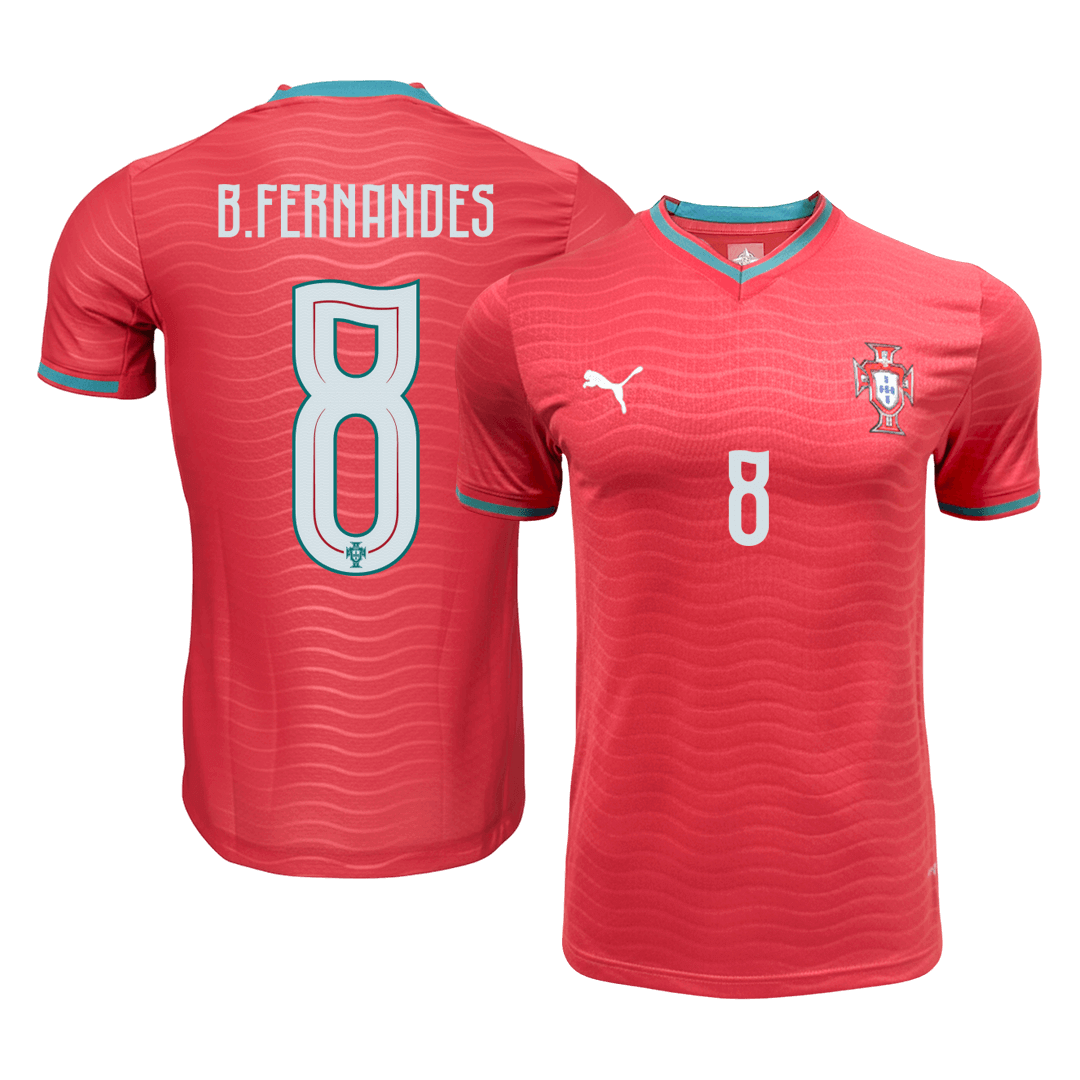 B.FERNANDES #8 Portugal Thuis Spelersversie Voetbalshirt 2026 - Slim Fit