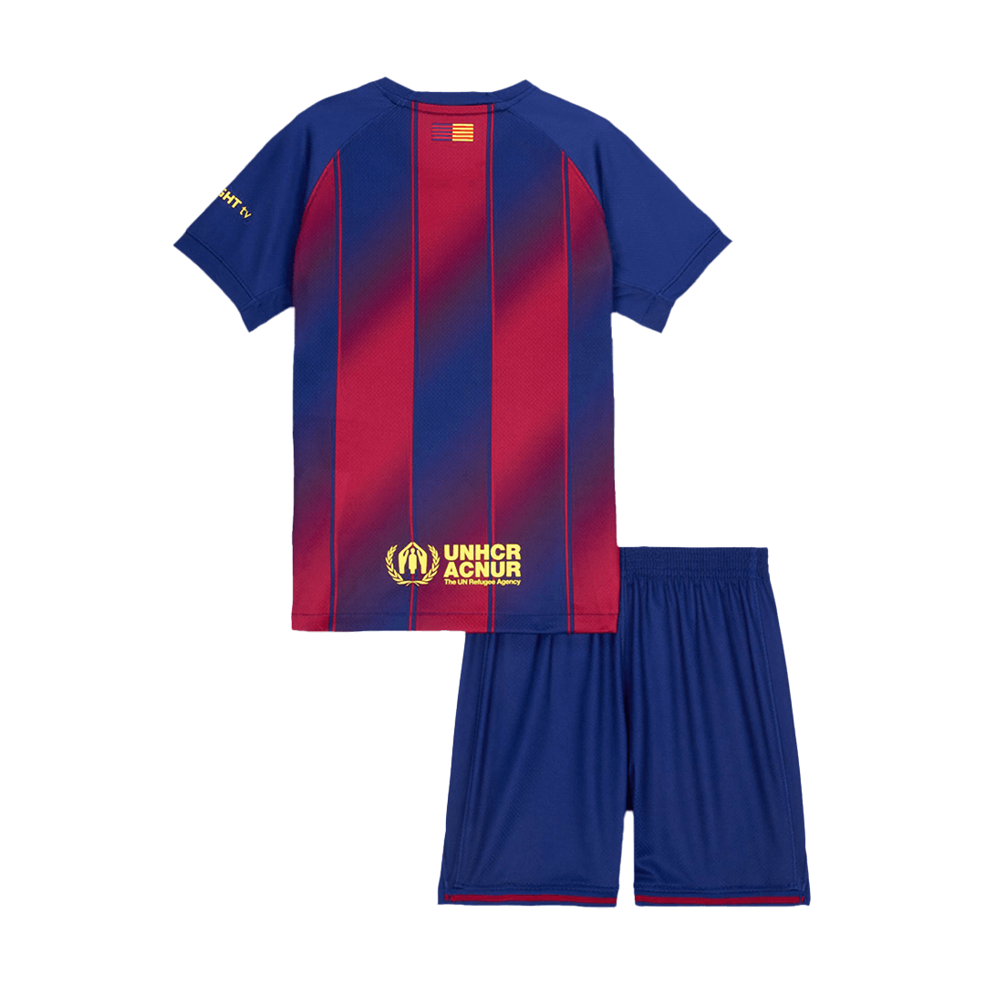 Kinder Barcelona Thuis Tenue 2025/26 - achterkant