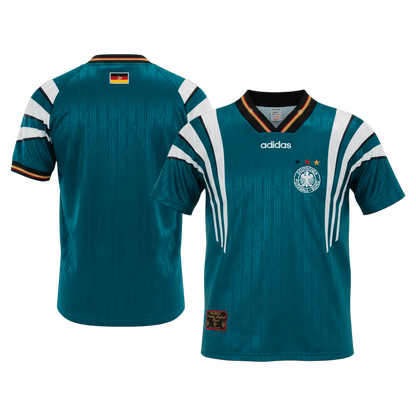 Retro Duitsland Uit Voetbalshirt 1996/97 - detail