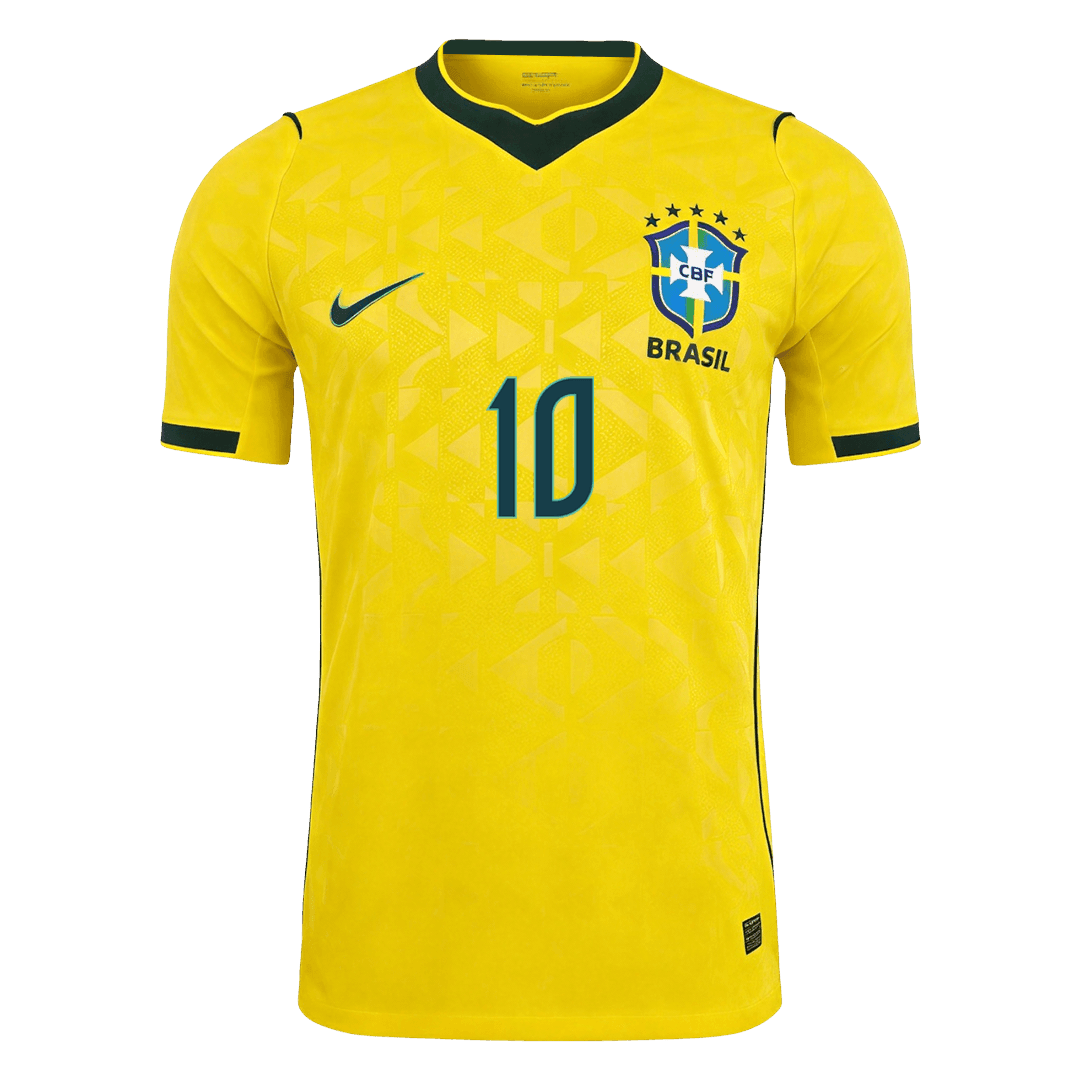 NEYMAR JR. #10 Brazilië Spelersversie thuisshirt WK Voetbal 2026 - slim fit