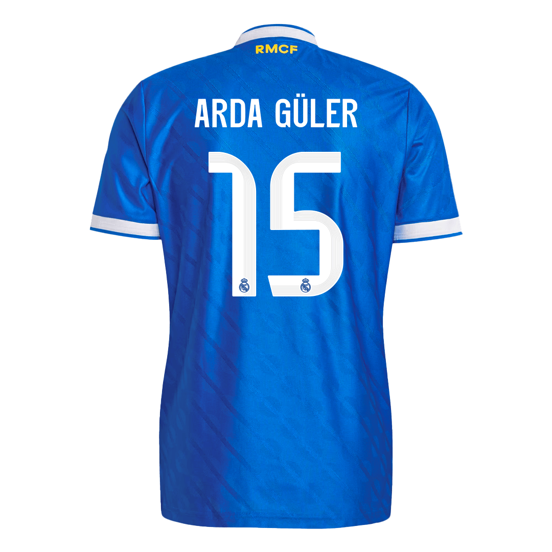 ARDA GÜLER #15 Real Madrid Derde Spelersversie Voetbalshirt 2025/26 - Slim Fit - detail