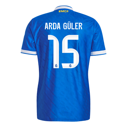ARDA GÜLER #15 Real Madrid Derde Spelersversie Voetbalshirt 2025/26 - Slim Fit - detail