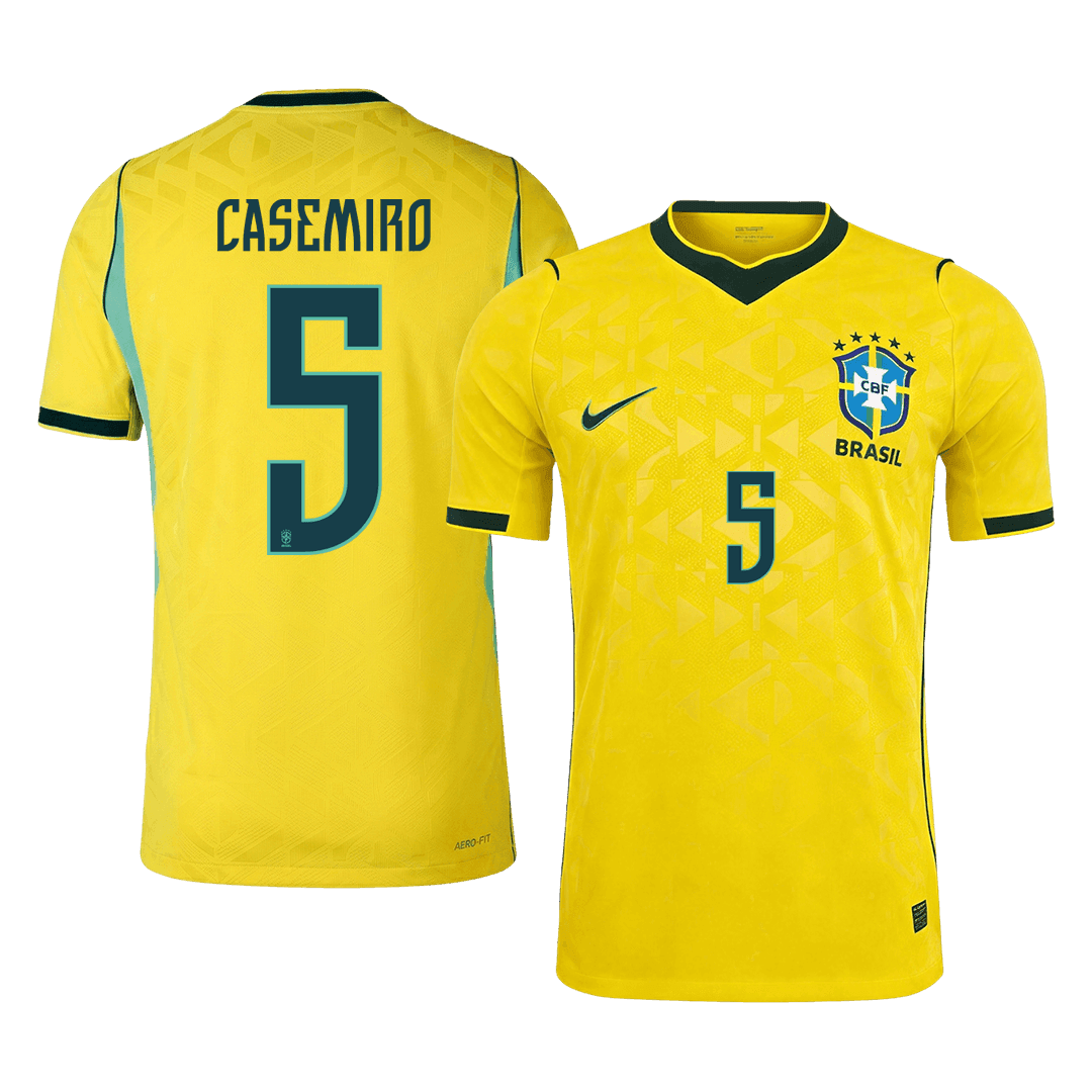CASEMIRO #5 Brazilië Spelersversie thuisshirt WK Voetbal 2026 - slim fit