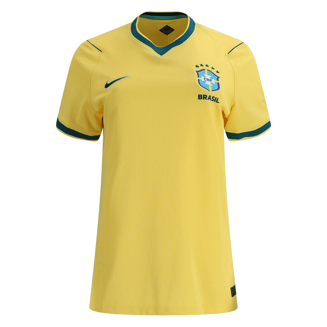 Dames Brazilië Thuis Voetbalshirt 2026 - voorkant