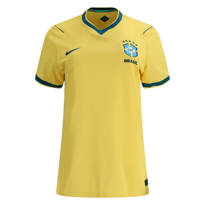 Dames Brazilië Thuis Voetbalshirt 2026 - voorkant