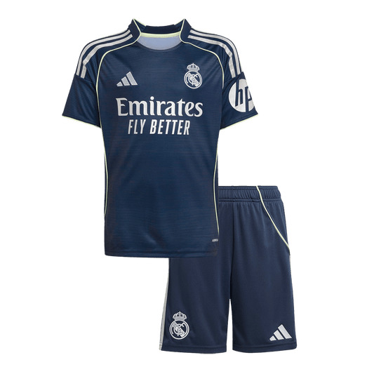 Kinder Real Madrid Uit Tenue 2025/26 football shirt