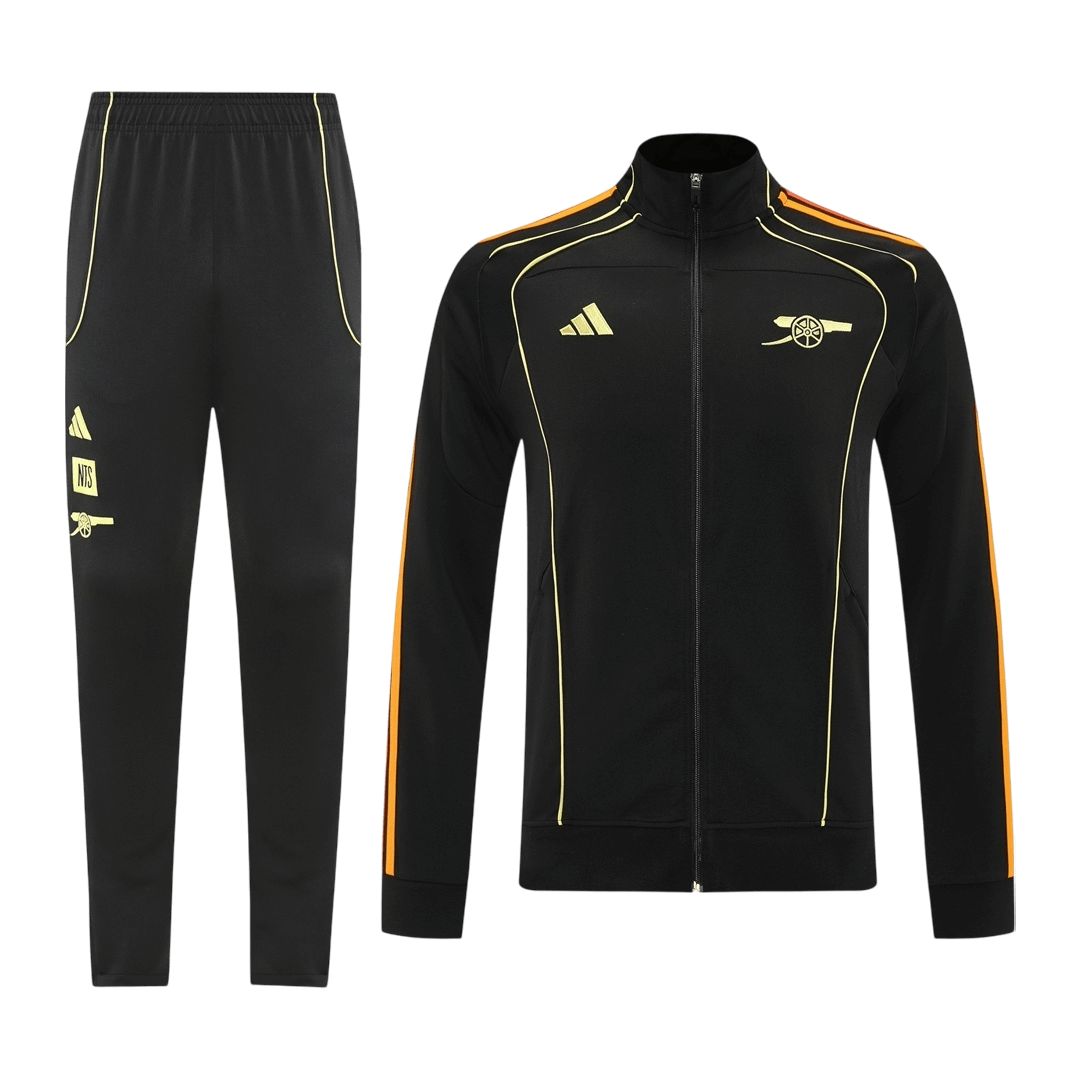 Arsenal Trainingsjack Set(Jas+Broek) 2025/26 Black football shirt