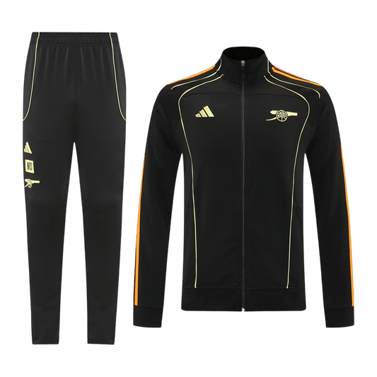 Arsenal Trainingsjack Set(Jas+Broek) 2025/26 Black football shirt