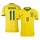 RAPHINHA #11 Brazilië Spelersversie thuisshirt WK Voetbal 2026 - slim fit