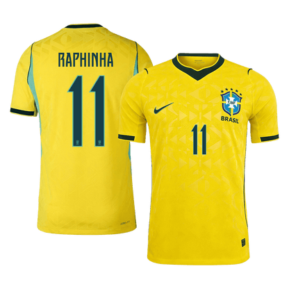 RAPHINHA #11 Brazilië Spelersversie thuisshirt WK Voetbal 2026 - slim fit