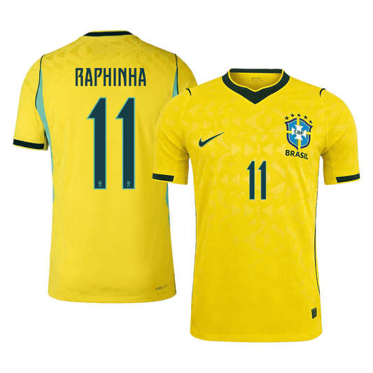 RAPHINHA #11 Brazilië Spelersversie thuisshirt WK Voetbal 2026 - slim fit