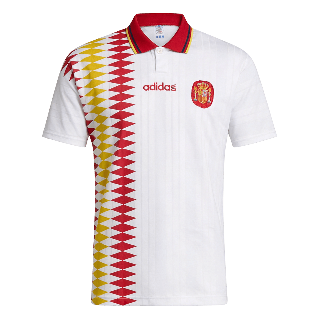 Retro Spanje Uit Voetbalshirt 1994 - voorkant