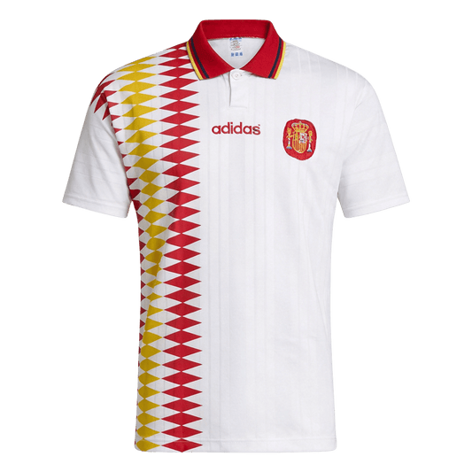 Retro Spanje Uit Voetbalshirt 1994 - voorkant