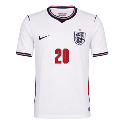 PALMER #20 Heren Engeland Thuis Voetbalshirt WK Voetbal 2026 - achterkant