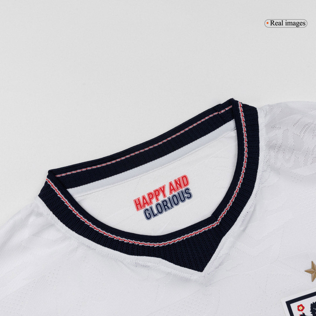 RICE #4 Engeland Thuis Spelersversie Voetbalshirt WK Voetbal 2026 - Slim Fit - zijkant