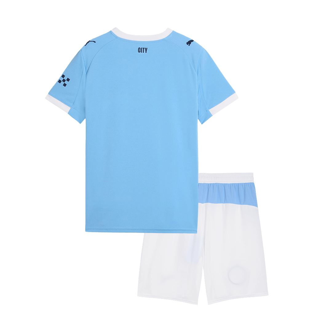 Kinder Manchester City Thuis Tenue 2025/26 - achterkant