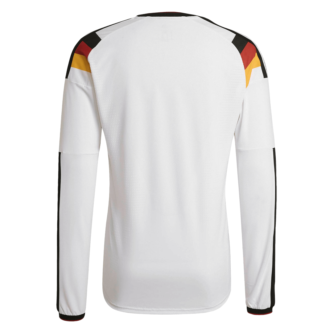 Duitsland Thuis Spelersversie Lange Mouwen Voetbalshirt 2026 - Slim Fit - achterkant